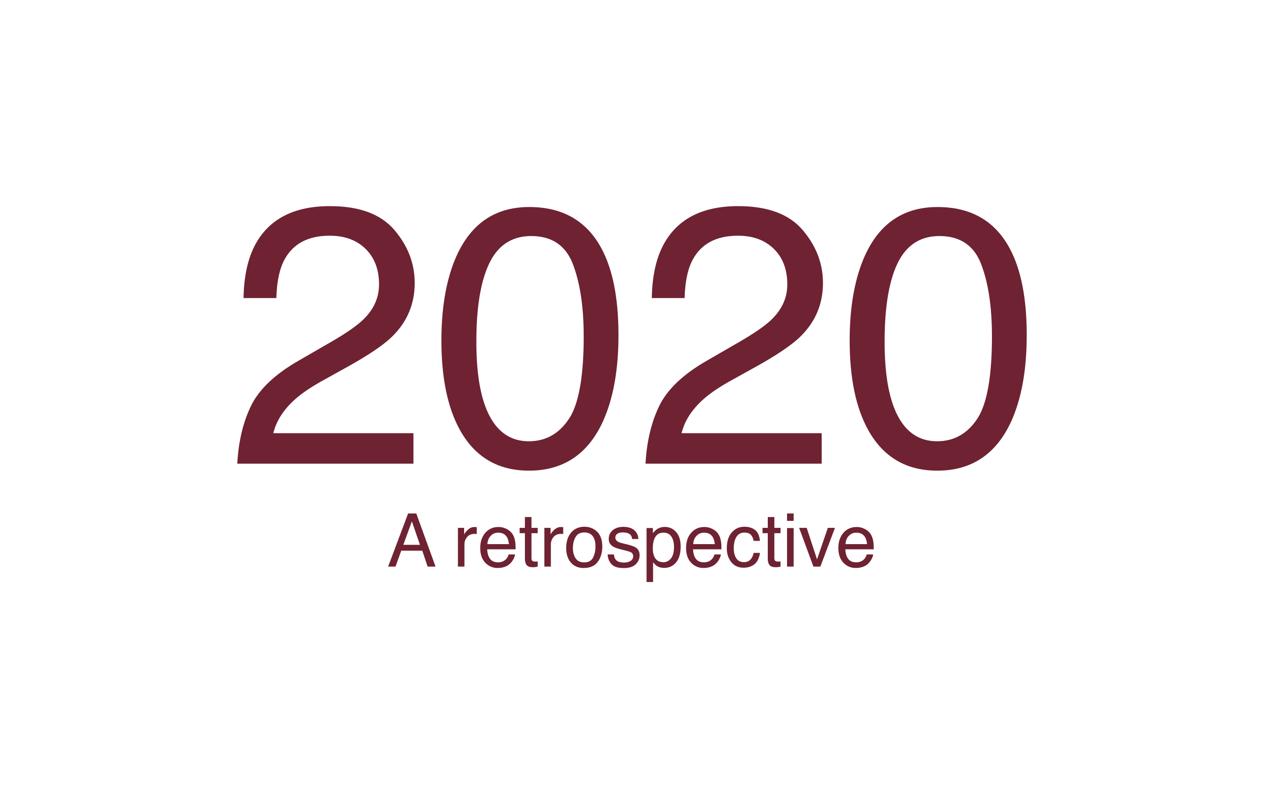 2020 - A retrospective